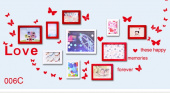 Набор виниловых наклеек "Счастливые воспоминания", цвет красный