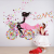 Набор виниловых наклеек "Девушка на цветочном велосипеде"