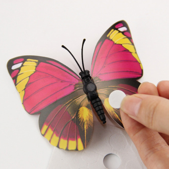 Набор 3D стикеров "Бабочки розовые", 12 шт