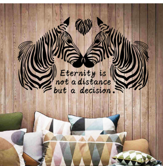 Набор виниловых наклеек "Влюбленные зебры"