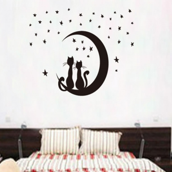 Набор виниловых наклеек "Лунные кошки"