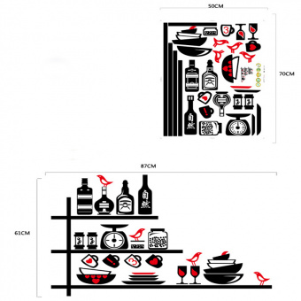 Набор виниловых наклеек "Кухонная утварь"