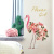 Наклейка интерьерная виниловая "Фламинго с розами", набор