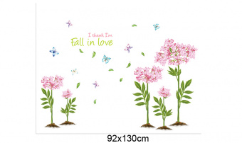 Набор виниловых наклеек "Романтичные цветы"