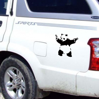 Виниловая наклейка на автомобиль  "Панда"
